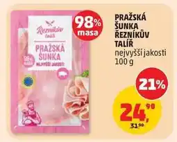 Penny Market PRAŽSKÁ ŠUNKA ŘEZNÍKŮV TALÍŘ nabídka