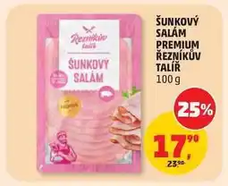 Penny Market Šunkový salám Premium Řezníkův talíř nabídka