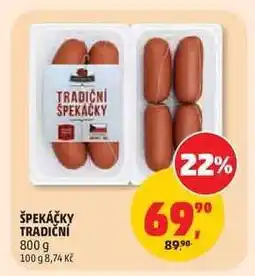 Penny Market Špekáčky Tradiční nabídka
