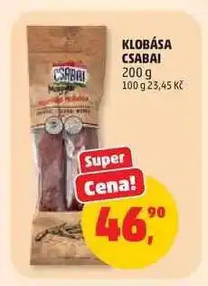 Penny Market Klobása Csabai nabídka