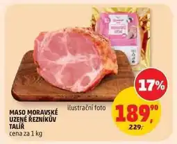 Penny Market MASO MORAVSKÉ UZENÉ ŘEZNÍKŮV TALÍŘ nabídka