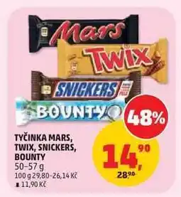 Penny Market Tyčinka Mars, Twix, Snickers, Bounty nabídka