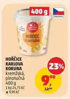 Penny Market HOŘČICE KARLOVA KORUNA nabídka