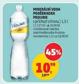 Penny Market MINERÁLNÍ VODA PODĚBRADKA PROLINIE nabídka