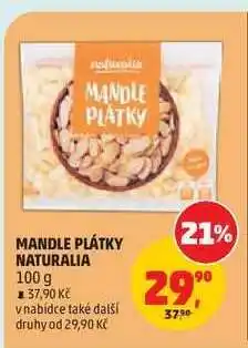 Penny Market MANDLE PLÁTKY NATURALIA nabídka