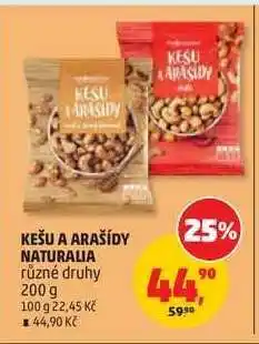 Penny Market KEŠU A ARAŠÍDY NATURALIA nabídka