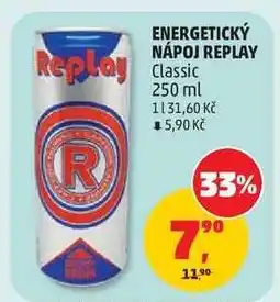 Penny Market ENERGETICKÝ NÁPOJ REPLAY nabídka