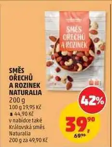 Penny Market SMĚS OŘECHŮ A ROZINEK NATURALIA nabídka