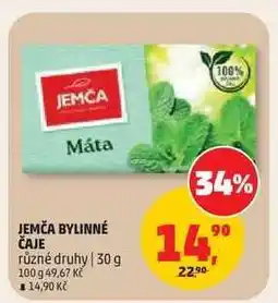 Penny Market Jemča bylinné čaje nabídka