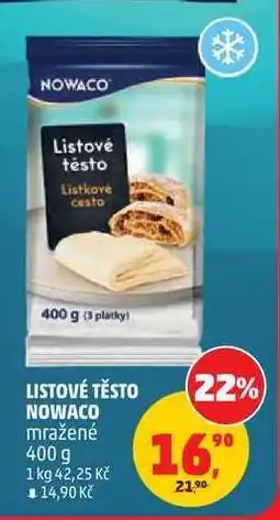 Penny Market LISTOVÉ TĚSTO NOWACO nabídka