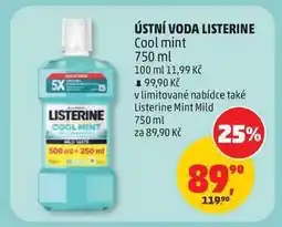 Penny Market Ústní voda Listerine Cool Mint nabídka