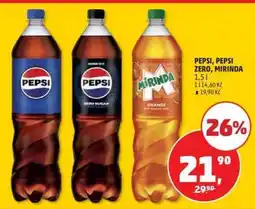 Penny Market Pepsi, Pepsi Zero, Mirinda nabídka