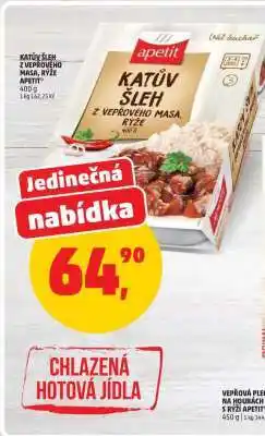 Penny Market Katův šleh z vepřového masa, rýže Apetit nabídka