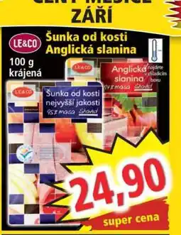 Norma Šunka od kosti Anglická slanina nabídka