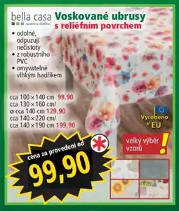 Norma VOSKOVANÉ UBRUSY nabídka
