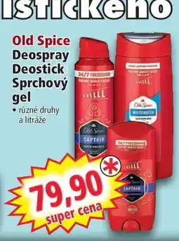 Norma Old Spice Deospray / Deostick / Sprchový gel nabídka