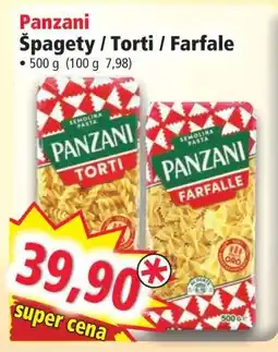 Norma Panzani Špagety / Torti / Farfale nabídka