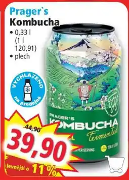 Norma PRAGER'S Kombucha nabídka