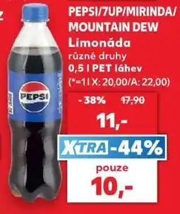 Kaufland PEPSI/7UP/ MIRINDA/ MOUNTAIN DEW nabídka