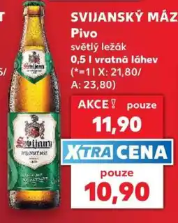 Kaufland SVIJANSKÝ MÁZ Pivo nabídka