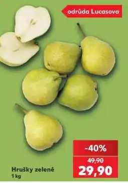 Kaufland Hrušky zelené nabídka