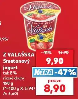 Kaufland Z VALAŠSKA Smetanový jogurt nabídka