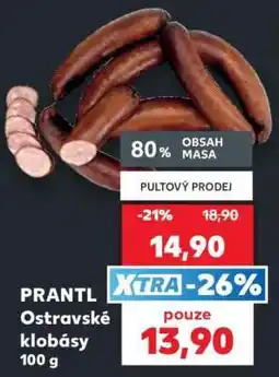 Kaufland PRANTL Ostravské klobásy 100 g nabídka