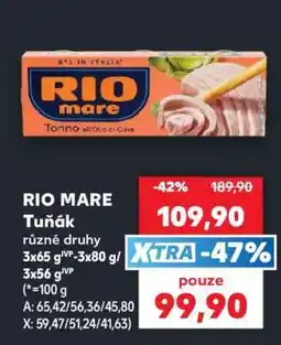 Kaufland Rio Mare Tuňák nabídka
