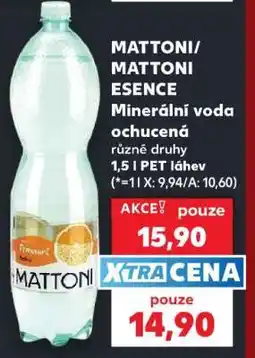 Kaufland MATTONI/ MATTONI ESENCE Minerální voda ochucená nabídka