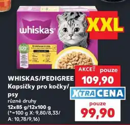 Kaufland WHISKAS/ PEDIGREE Kapsičky pro kočky/ psy nabídka