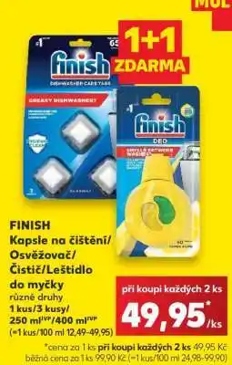 Kaufland FINISH Kapsle na čištění/osvěžovač/čistič/leštidlo do myčky nabídka