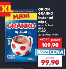 Kaufland ORION GRANKO Instantní nápoj nabídka