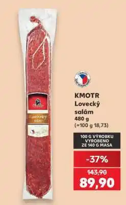 Kaufland KMOTR Lovecký salám nabídka