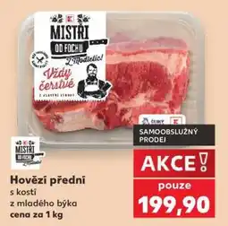 Kaufland Hovězí přední s kostí z mladého býka nabídka