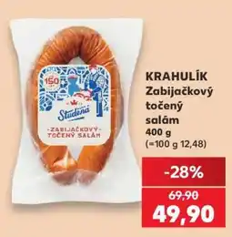 Kaufland KRAHULÍK Zabijačkový točený salám nabídka