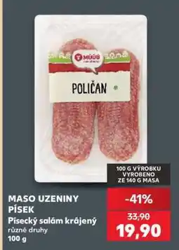 Kaufland Písecký salám krájený nabídka
