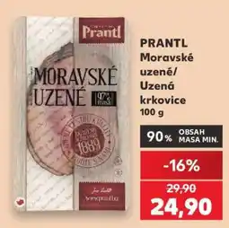 Kaufland PRANTL Moravské uzené/Uzená krkovice 100 g nabídka