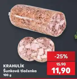 Kaufland KRAHULÍK Šunková tlačenka nabídka