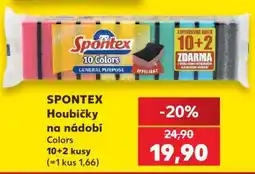Kaufland SPONTEX Houbičky na nádobí Colors nabídka