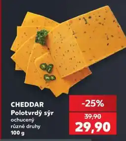 Kaufland CHEDDAR Polotvrdý sýr nabídka