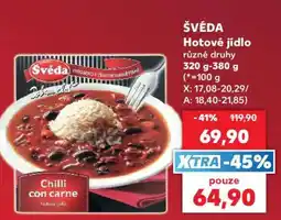 Kaufland ŠVÉDA Hotové jídlo nabídka