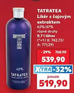 Kaufland TATRATEA Likér s čajovým extraktem nabídka