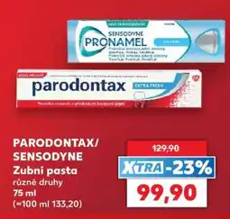 Kaufland PARODONTAX/ SENSODYNE Zubní pasta nabídka