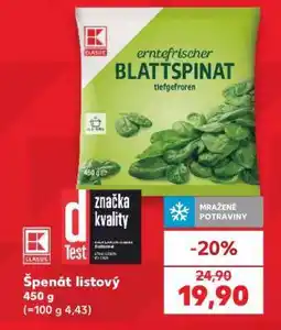 Kaufland Špenát listový nabídka