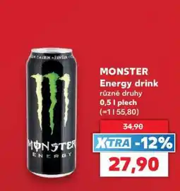 Kaufland Monster Energy drink nabídka