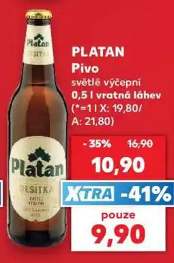 Kaufland PLATAN Pivo nabídka