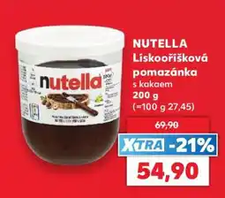 Kaufland NUTELLA Lískooříšková pomazánka s kakaem nabídka