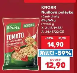 Kaufland Knorr Nudlová polévka nabídka