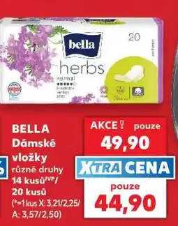 Kaufland BELLA Dámské vložky nabídka