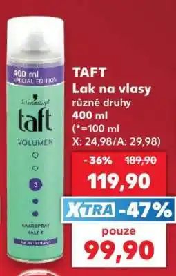 Kaufland Taft lak na vlasy nabídka